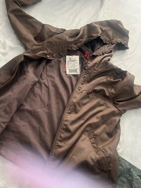 Elle Brown Hooded Kids' Raincoat